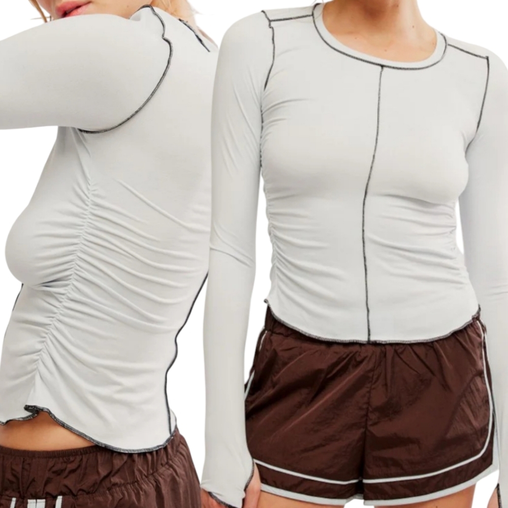 FP Movement Right On Run Long Sleeve Layer Women's Small